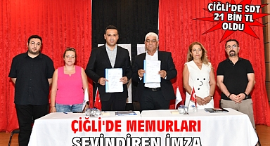 Çiğli'de Memurları Sevindiren İmza