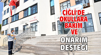 Çiğli'de Okullara Bakım ve Onarım Desteği