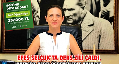 Efes Selçuk’ta Ders Zili Çaldı, Kırtasiye Kartı Öğrencilerle Buluştu