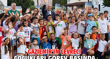 Gaziemir’in çevreci çocukları görev başında