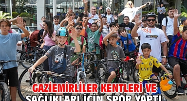 Gaziemirliler kentleri ve sağlıkları için spor yaptı