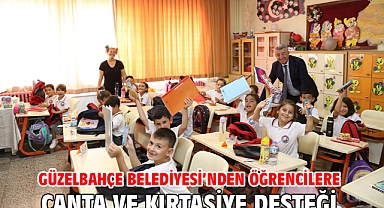 Güzelbahçe Belediyesi’nden Öğrencilere Çanta ve Kırtasiye Desteği
