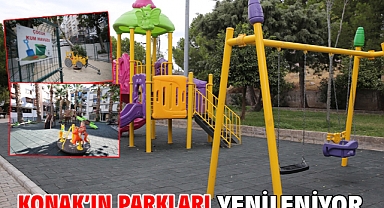 Konak’ın parkları yenileniyor