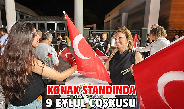 Konak standında 9 Eylül coşkusu
