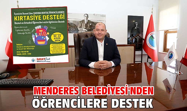Menderes Belediyesi'nden Öğrencilere Destek