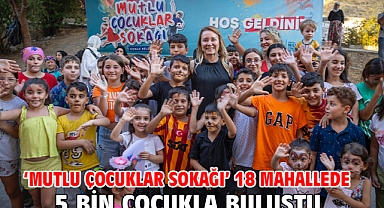 ‘Mutlu Çocuklar Sokağı’ 18 mahallede 5 bin çocukla buluştu
