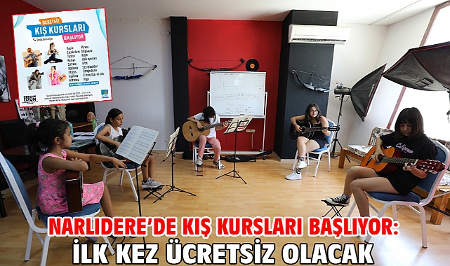 Narlıdere’de Kış Kursları Başlıyor: İlk Kez Ücretsiz Olacak