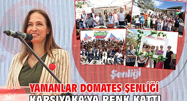 Yamanlar Domates Şenliği Karşıyaka’ya renk kattı