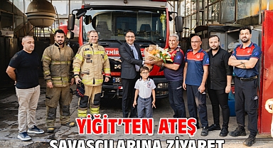 Yiğit’ten ateş savaşçılarına ziyaret