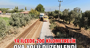 14 ilçede 200 kilometrelik ova yolu düzenlendi