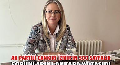 AK Partili Çankırı İzmir'in 500 Sayfalık Sorunlarını Ankara'ya Taşıdı