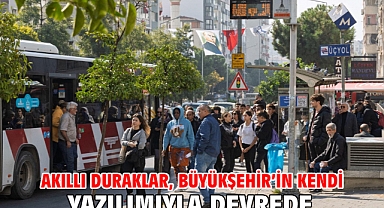 Akıllı duraklar, Büyükşehir’in kendi yazılımıyla devrede
