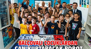 Balçovalı çocuklardan can kurtaracak robot