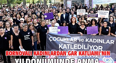 Bornovalı kadınlardan Gar Katliamı’nın yıldönümünde anma
