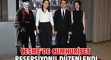 Çeşme’de Cumhuriyet Resepsiyonu düzenlendi