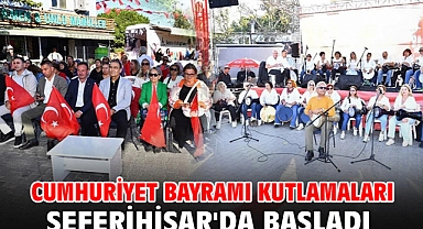Cumhuriyet Bayramı kutlamaları Seferihisar'da başladı