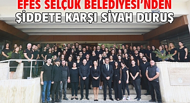Efes Selçuk Belediyesi’nden şiddete karşı siyah duruş