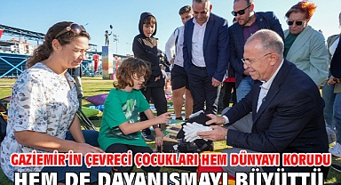Gaziemir’in çevreci çocukları hem dünyayı korudu hem de dayanışmayı büyüttü