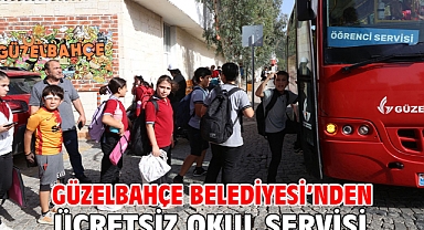 Güzelbahçe Belediyesi’nden Ücretsiz Okul Servisi
