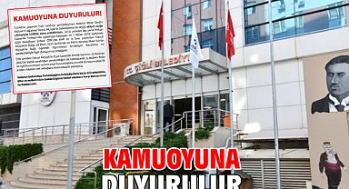 Kamuoyuna Duyurulur!
