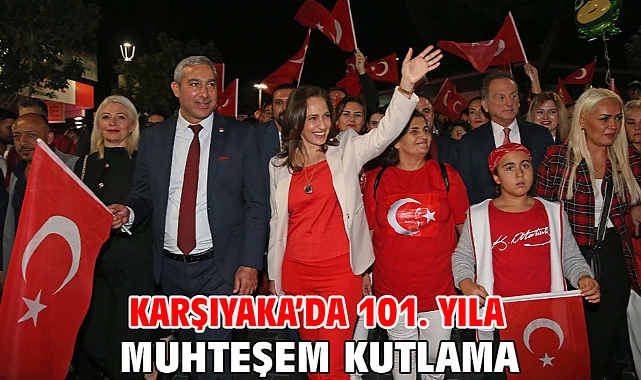 Karşıyaka’da 101. yıla muhteşem kutlama
