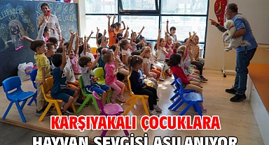 Karşıyakalı çocuklara hayvan sevgisi aşılanıyor