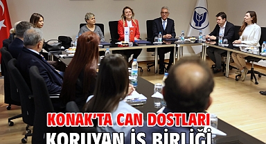 Konak’ta can dostları koruyan iş birliği