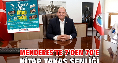 Menderes’te 7’den 70’e Kitap Takas Şenliği