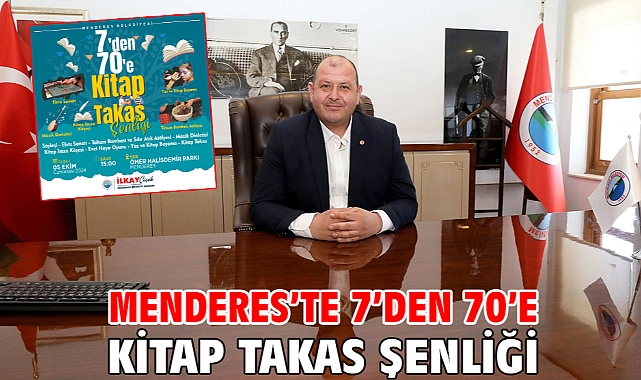 Menderes’te 7’den 70’e Kitap Takas Şenliği