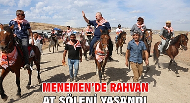 Menemen’de rahvan at şöleni yaşandı
