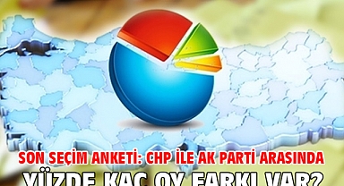 Son seçim anketi: CHP ile AK Parti arasında yüzde kaç oy farkı var?