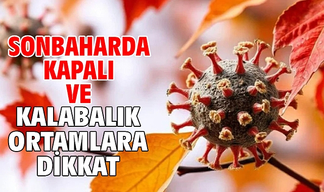 SONBAHARDA KAPALI VE KALABALIK ORTAMLARA DİKKAT!