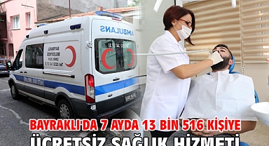 Bayraklı'da 7 ayda 13 bin 516 kişiye ücretsiz sağlık hizmeti