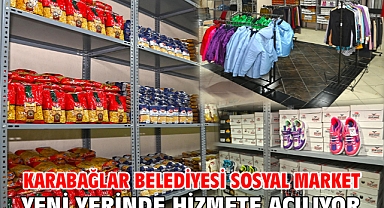 Karabağlar Belediyesi sosyal market yeni yerinde hizmete açılıyor