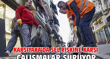 Karşıyaka’da sel riskine karşı çalışmalar sürüyor