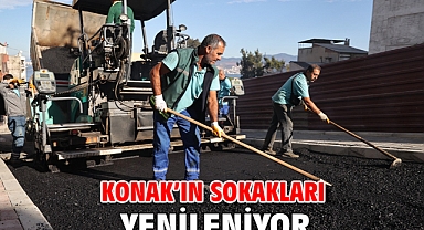 Konak’ın sokakları yenileniyor