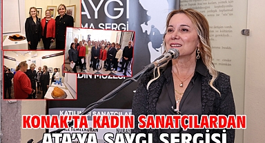 Konak'ta kadın sanatçılardan Ata'ya Saygı sergisi
