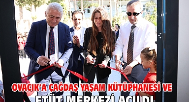 Ovacık’a Çağdaş Yaşam Kütüphanesi ve Etüt Merkezi açıldı!