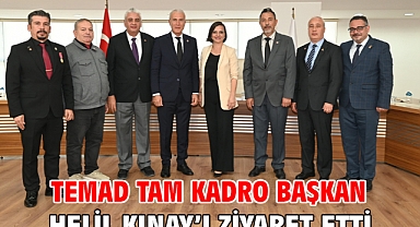TEMAD tam kadro Başkan Helil Kınay’ı ziyaret etti