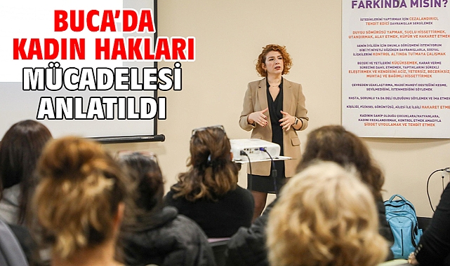 Buca’da kadın hakları mücadelesi anlatıldı