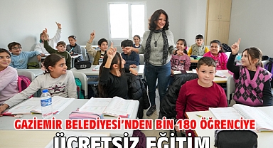 Gaziemir Belediyesi’nden bin 180 öğrenciye ücretsiz eğitim