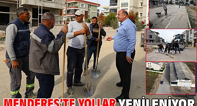 Menderes’te Yollar Yenileniyor