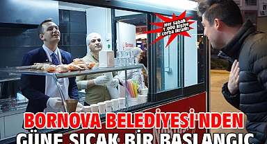 Bornova Belediyesi'nden güne sıcak bir başlangıç