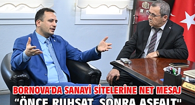 Bornova’da sanayi sitelerine net mesaj “Önce ruhsat, sonra asfalt