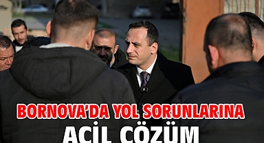 Bornova’da yol sorunlarına acil çözüm