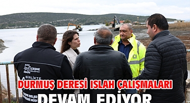 Durmuş Deresi ıslah çalışmaları devam ediyor…