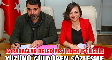 Karabağlar Belediyesi’nden işçilerin yüzünü güldüren sözleşme