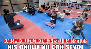 Karşıyakalı çocuklar ‘Neşeli Hareketler Kış Okulu’nu çok sevdi