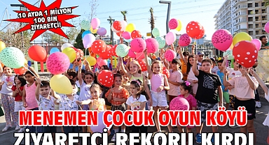 Menemen Çocuk Oyun Köyü ziyaretçi rekoru kırdı