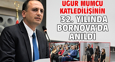 Uğur Mumcu katledilişinin 32. yılında Bornova’da anıldı 